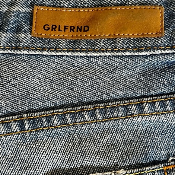 GRLFRND Cindy High Rise Button Fly Cut Off Denim Jean Shorts 27 Boho sexy - Picture 16 of 16